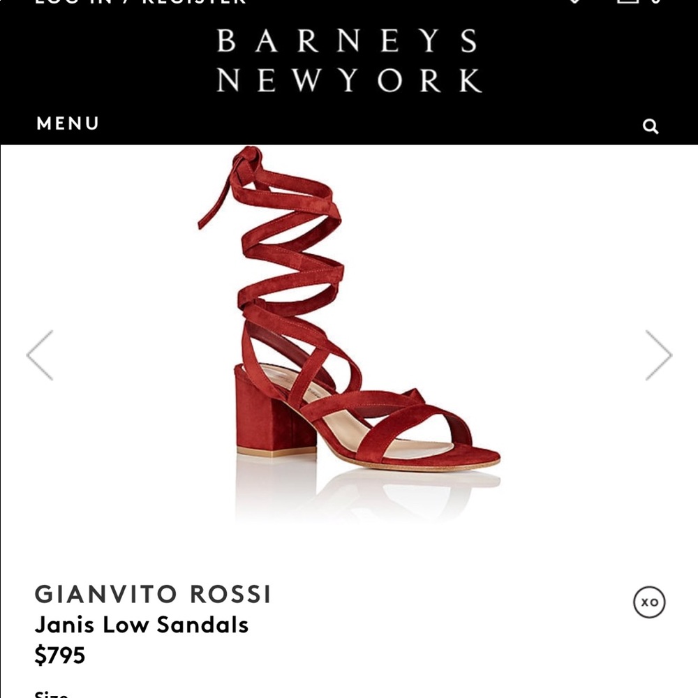 Gianvito Rossi Janis Low Sandal BROWN Suede, 38